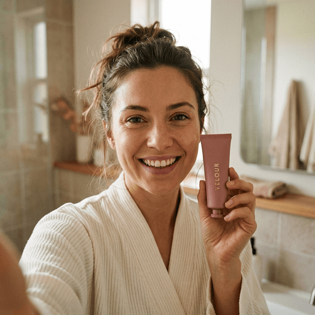Before — bathroom selfie